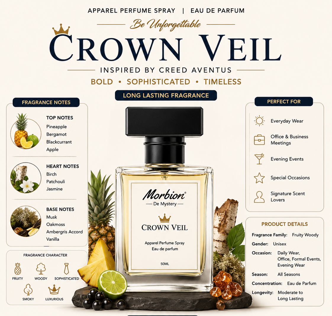 Crown Veil | EDP | Long Lasting | Woody Unisex Perfume