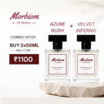 Morbiom 50 ml perfume combo choose Azure Rush and Velvet Inferno