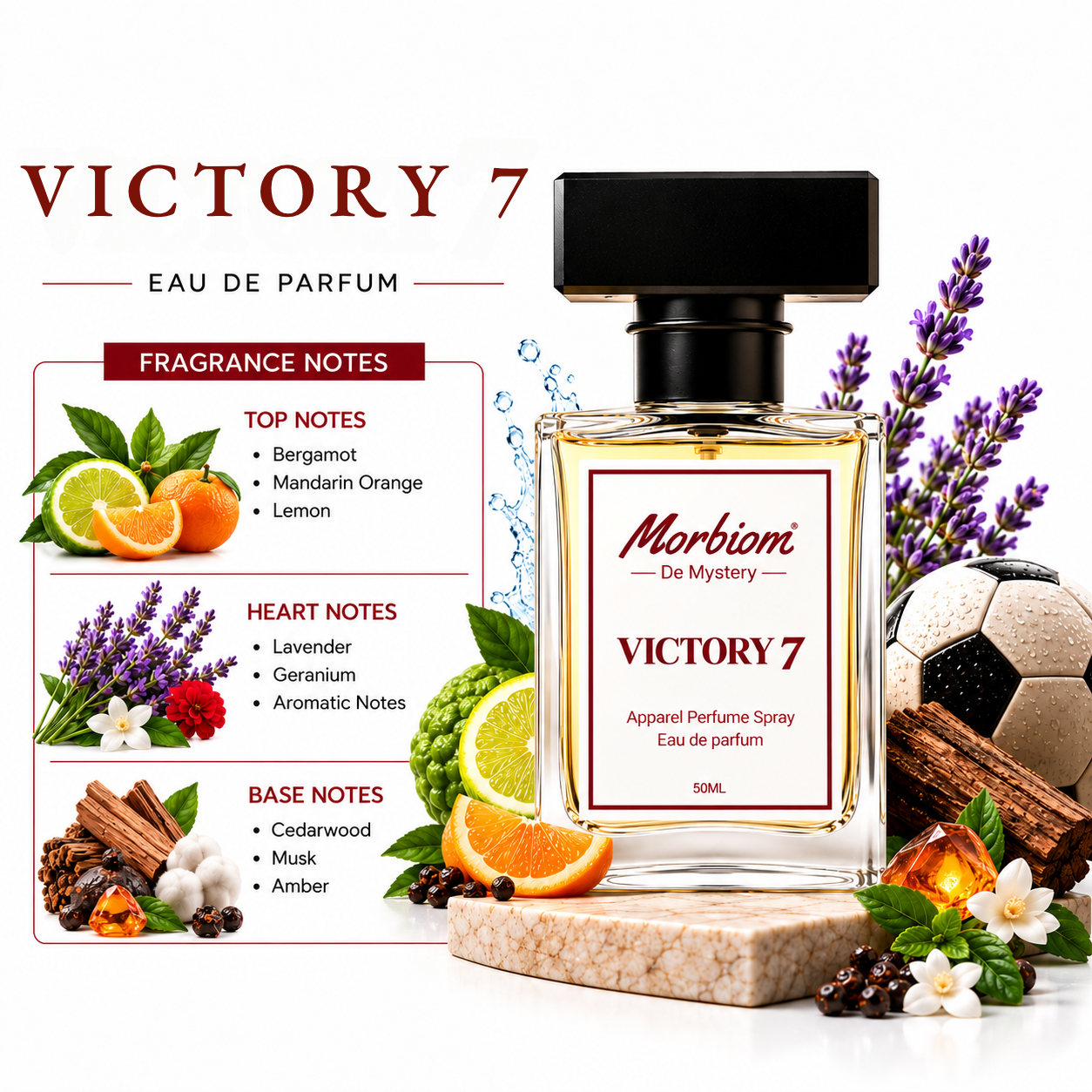 Victory 7 | EDP | Long Lasting & High Projection | Fresh Sporty Perfume | 50ml