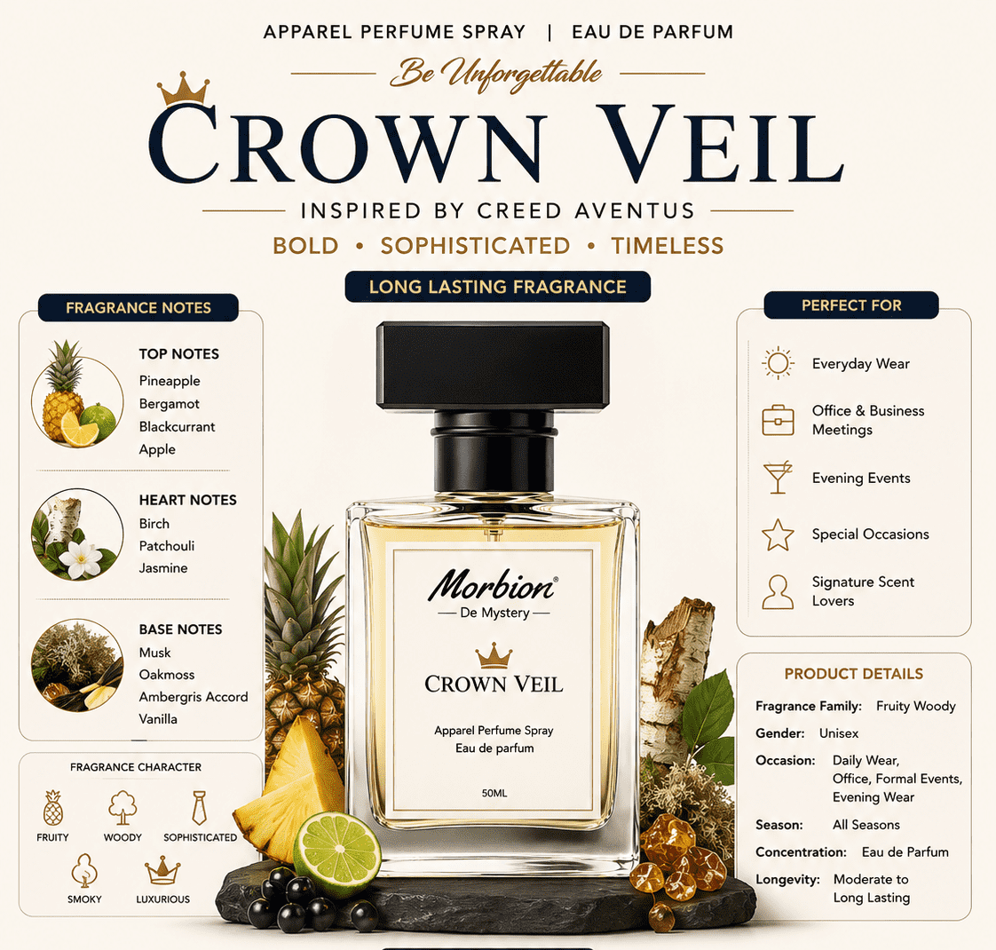 Crown Veil | EDP | Long Lasting | Woody Perfume