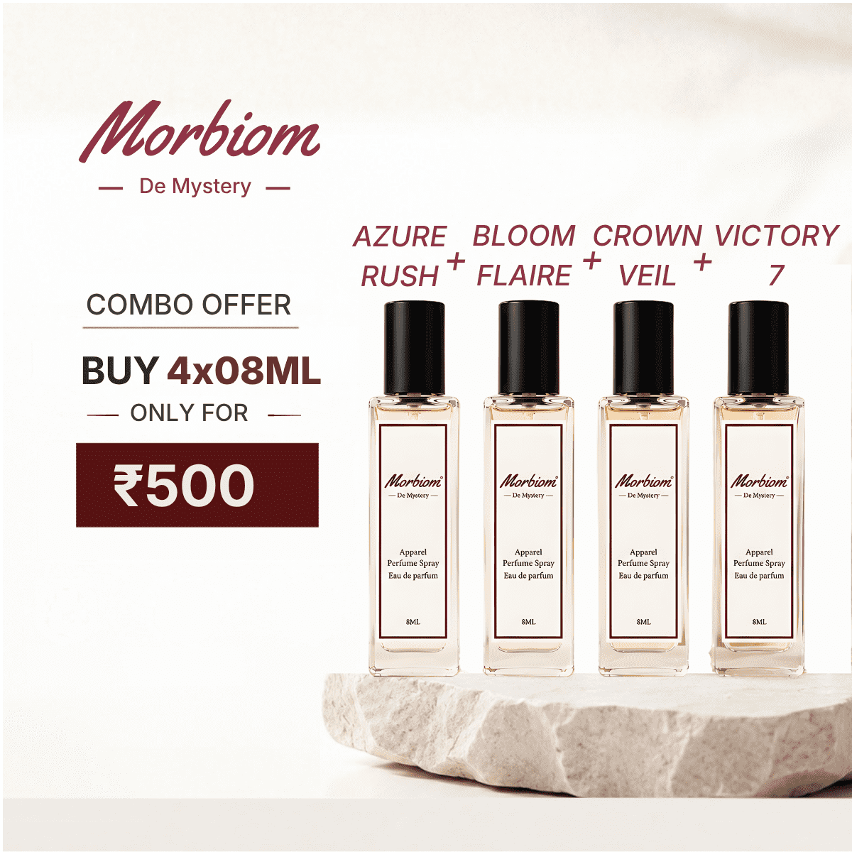 Morbiom 8 ml perfume combo travel perfume set